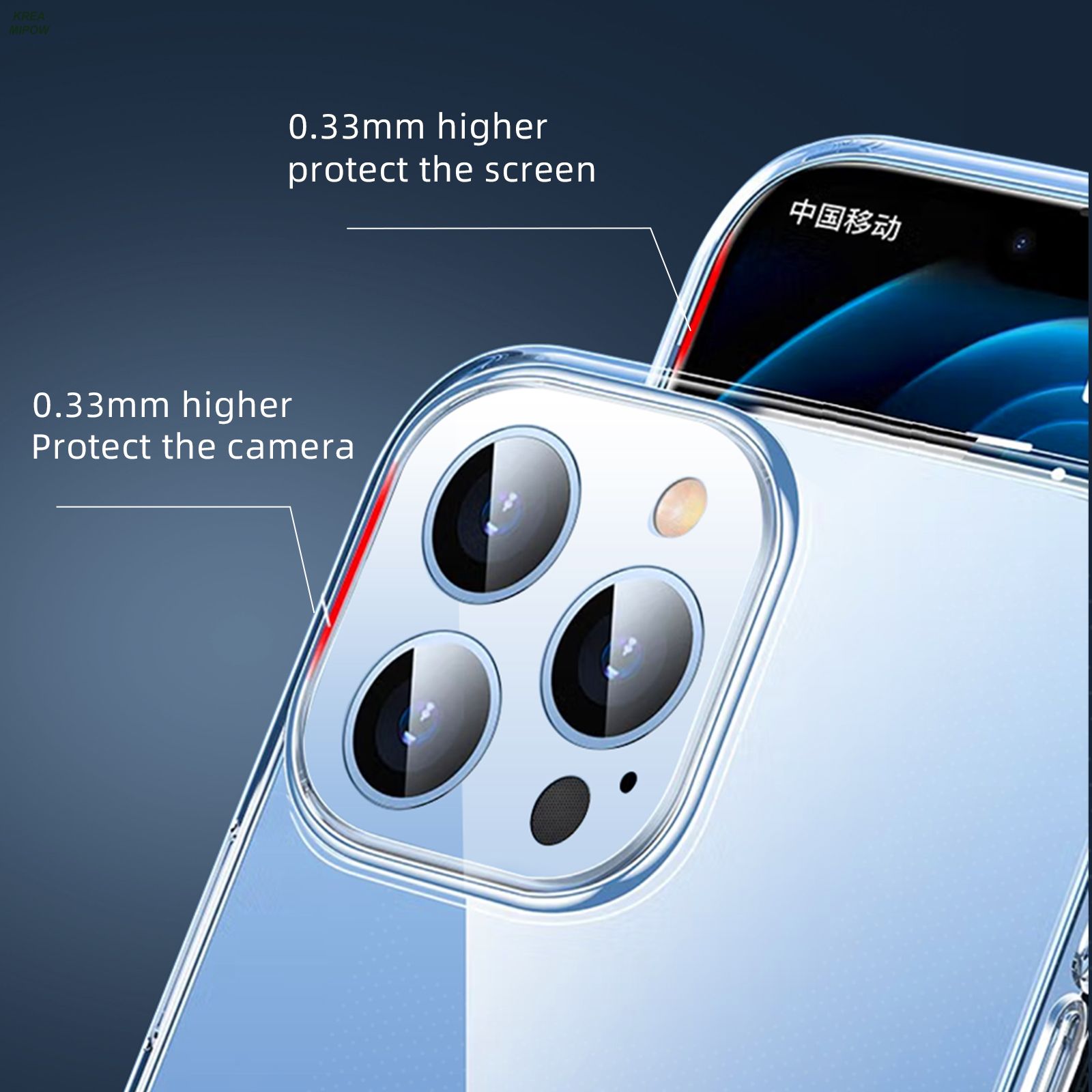 Ốp lưng iphone 14 promax mipow soft tpu crystal st14d 7 5