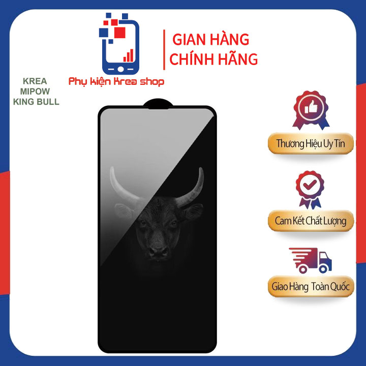 KÍNH CƯỜNG LỰC IPHONE 14 PRO MAX MIPOW KINGBULL PREMIUM SILK HD (2.7D) BJ408