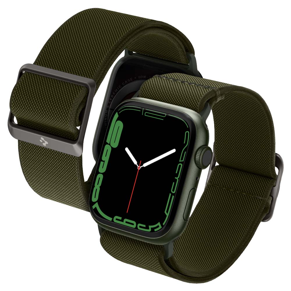 Dây đeo spigen apple watch band lite fit (49mm/45mm/44mm/42mm) 55 Title Apple Watch7 Lite Fit 41mm Kha 01