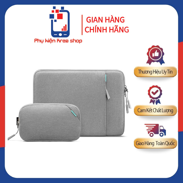 TÚI CHỐNG SỐC TOMTOC 360* PROTECTIVE KÈM TÚI PHỤ KIỆN CHO MACBOOK AIR/PRO 13” ĐEN A13-C12