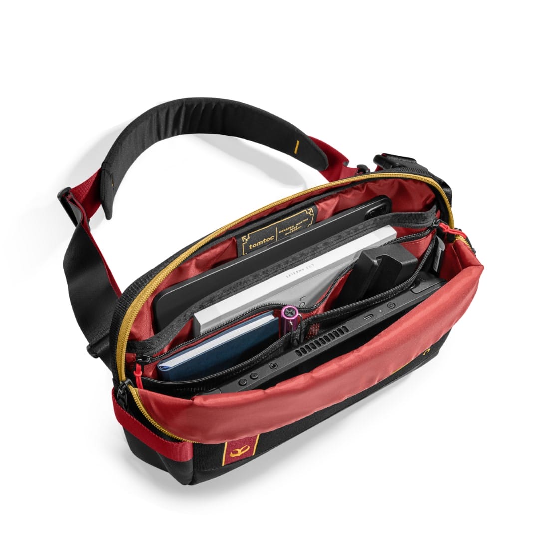 TÚI ĐEO CHÉO TOMTOC (USA) MONSTER HUNTER ROYAL ORDER-THEMED EDC SLING BAG M, 11-INCH – H02B4S1 31 Mhrs H02 Royal Order Sling Bag M 13