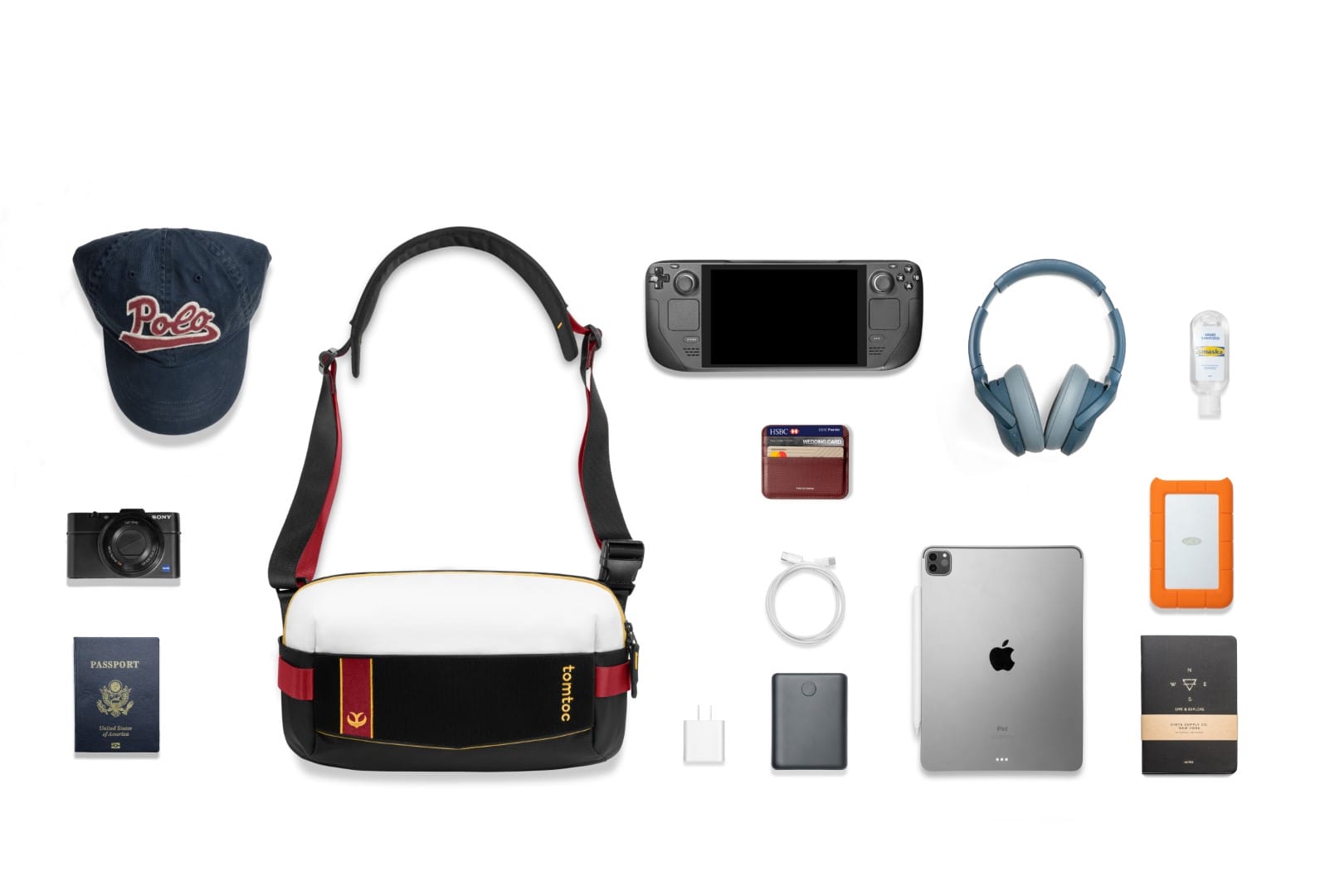 TÚI ĐEO CHÉO TOMTOC (USA) MONSTER HUNTER ROYAL ORDER-THEMED EDC SLING BAG M, 11-INCH – H02B4S1 34 Mhrs H02 Royal Order Sling Bag M 17