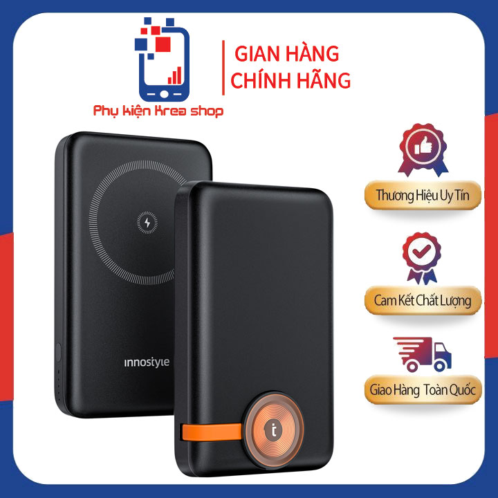 PIN DỰ PHÒNG MAGSAFE IPHONE & APPLE WATCH INNOSTYLE POWERMAG DUO 2-IN-1 10000 MAH IW202