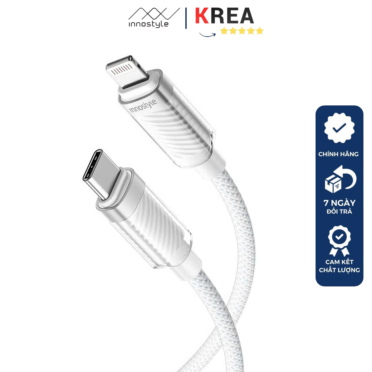 cap-innostyle-usb-c-to-lightning-crystalshine-1-5-met-white