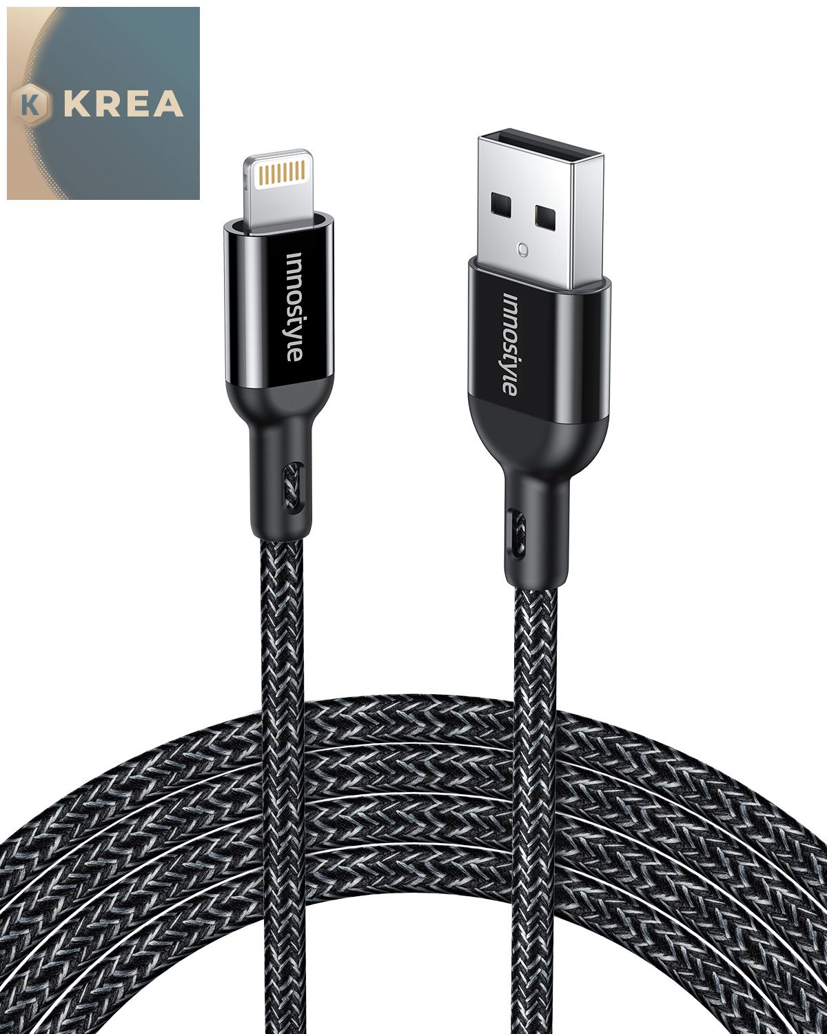 Cáp Sạc Nhanh Innostyle Powerflex Usb A To Lightning Mfi 1.5m 12w Ial150al
