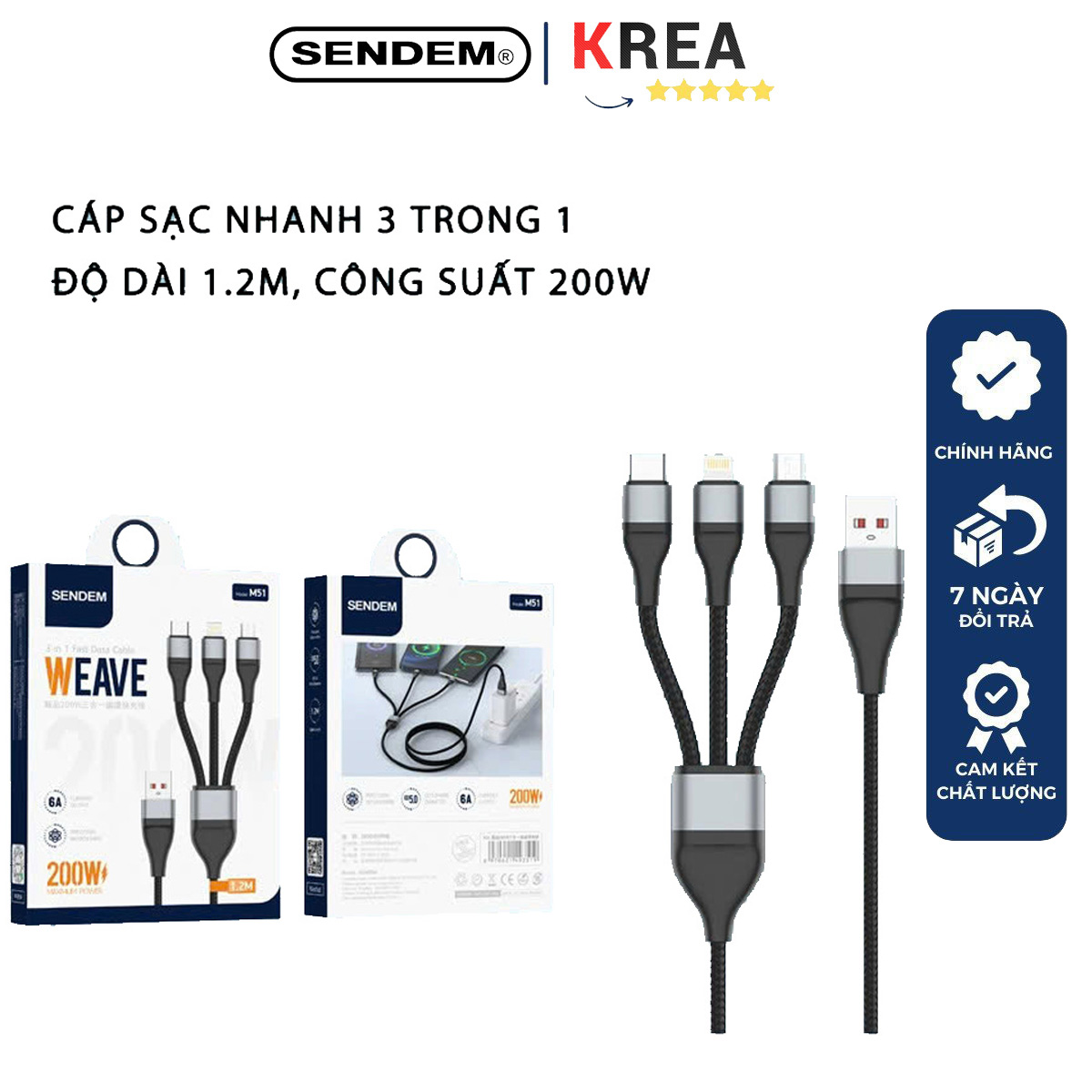 cap-sac-nhanh-sendem-3-dau-6a-200w