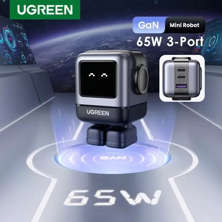 Củ sạc nhanh UGREEN RoboGaN 65W 25 cu-sac-nhanh-65w-robogan-ugreen-cd361-08