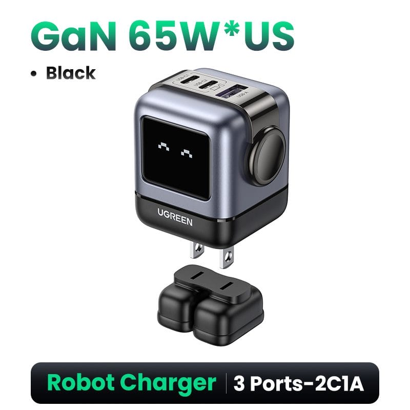 Củ sạc nhanh UGREEN RoboGaN 65W 26 cu-sac-nhanh-65w-robogan-ugreen-cd361-09