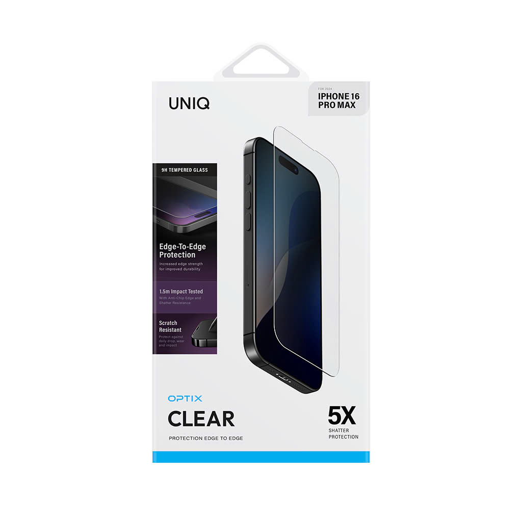 Kính cường lực Iphone 16 Pro Max UNIQ OPTIX CLEAR 7 kinh-cuong-luc-iphone-16-pro-max-uniq-optix-clear-02