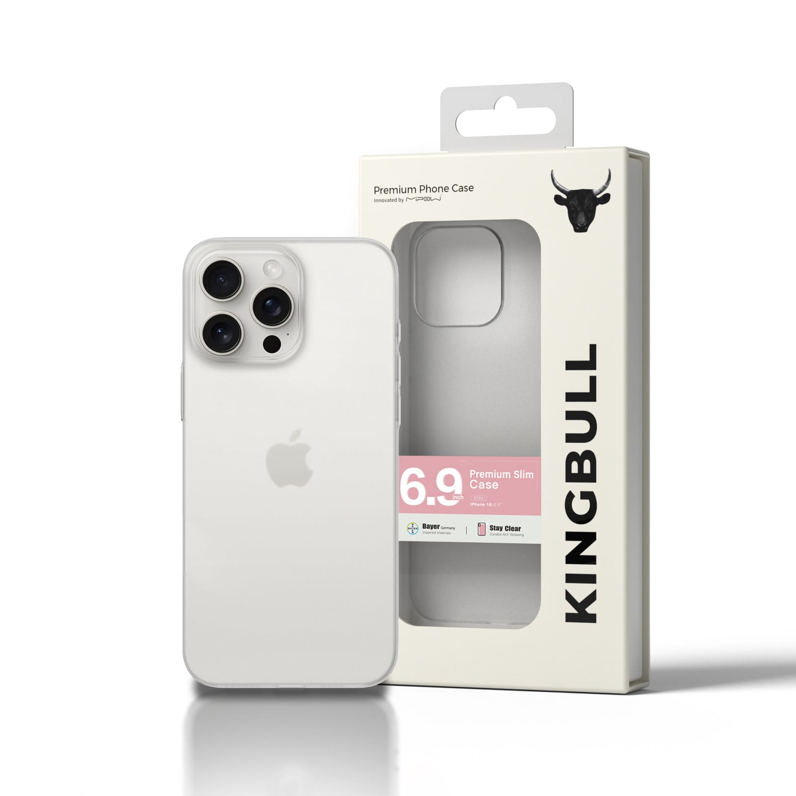 Op Lung Iphone 16 Promax 6 9” Premium Slim Case White Sl16d Wt 03