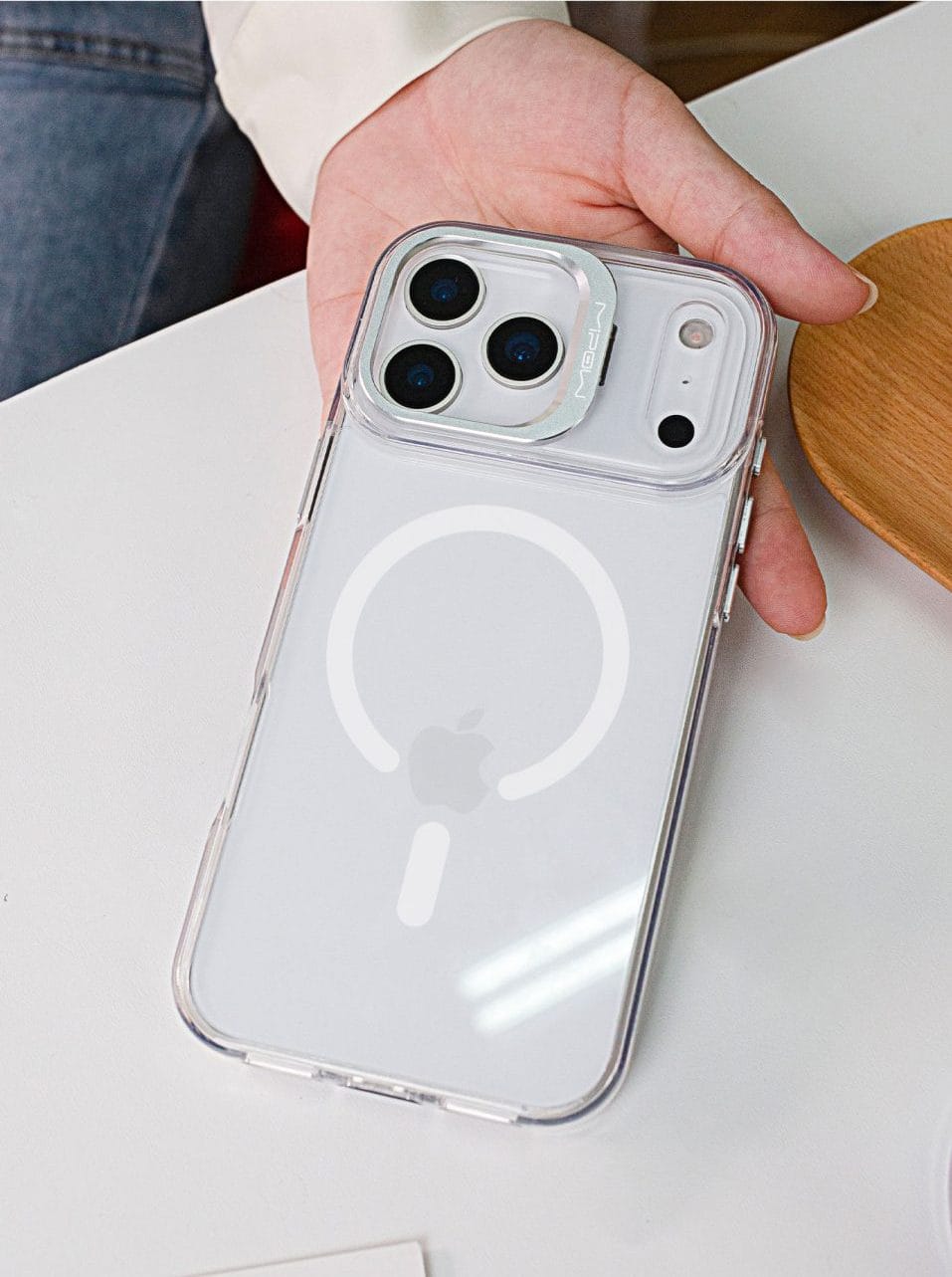 op-lung-magsafe-mipow-kingbull-tempered-glass-standx-transparent-iphone-17-series-03