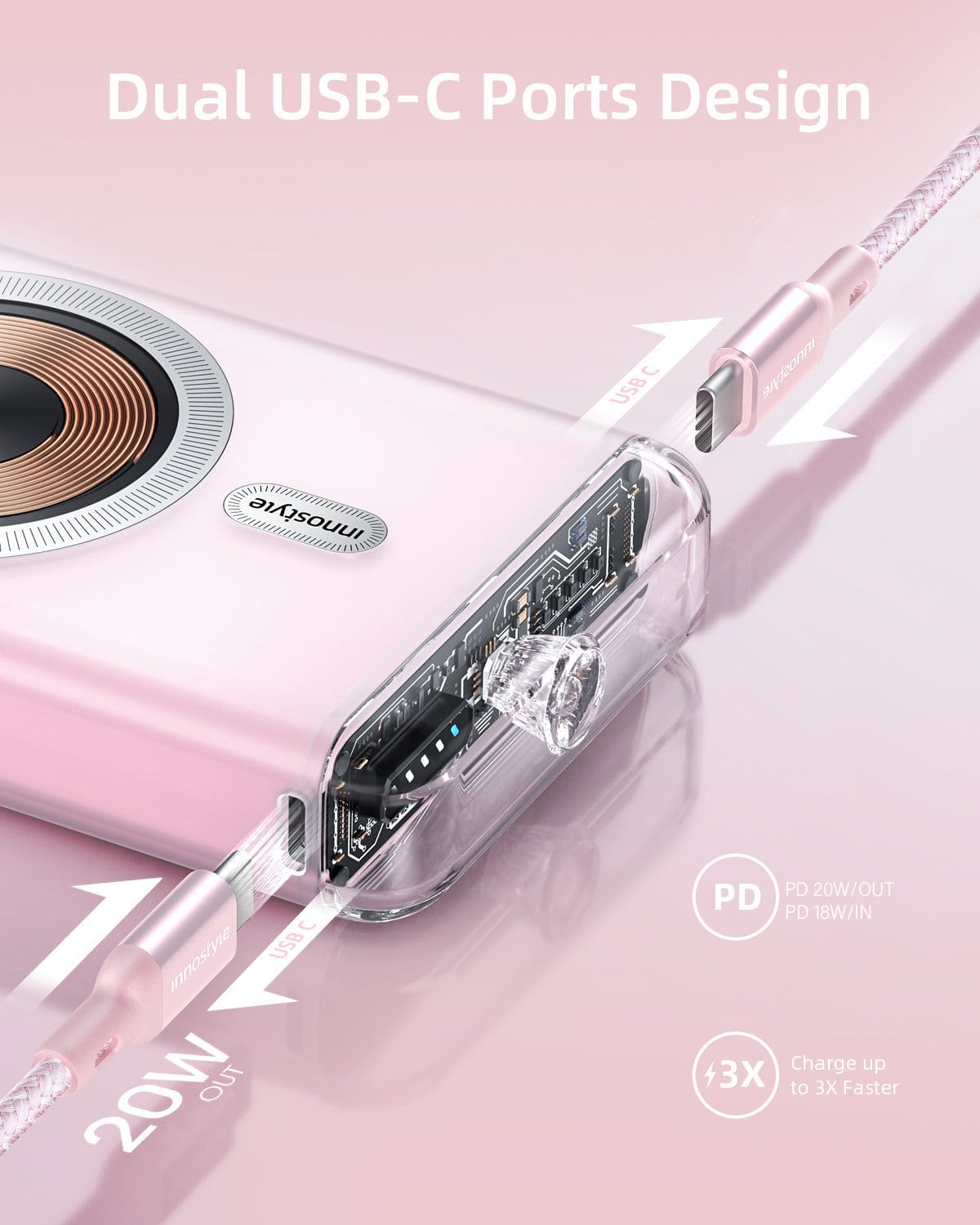 Sac Du Phong Hit Tu Tinh Innostyle Transimag 15w Wireless Pd 20w 10000 Mah Iq20 06