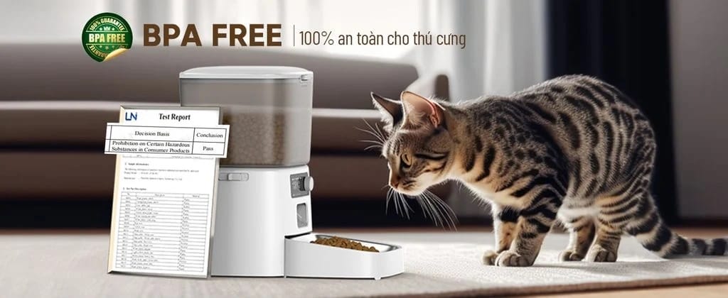 Máy cho thú cưng ăn tự động Oneisall PFD-001 Pro 32 100% an toàn cho thú cưng