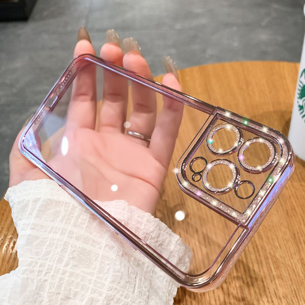 Ốp lưng iphone 13 pro max viền kim cương 15 Ốp lưng iphone 13 pro max viền kim cương