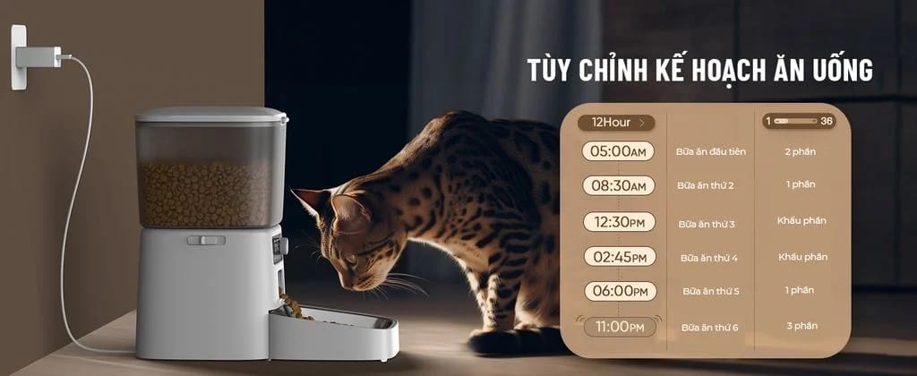 Máy cho thú cưng ăn tự động Oneisall PFD-001 Pro 38 Máy cho thú cưng ăn tự động Oneisall PFD-001 Pro